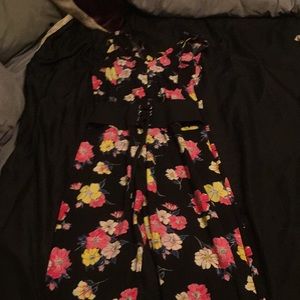 A cute floral summer jumpsuit